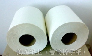 供應1350g純木漿中抽大卷擦手紙/外抽大卷擦手紙