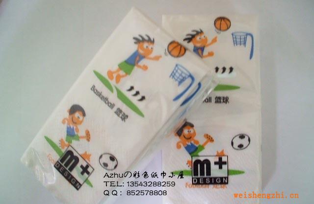 嬰童專用紙巾，幼教紙巾，兒童彩色印花紙巾運動男孩