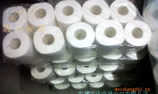供應1000節大排檔用單層生活用紙再生卷筒衛生紙