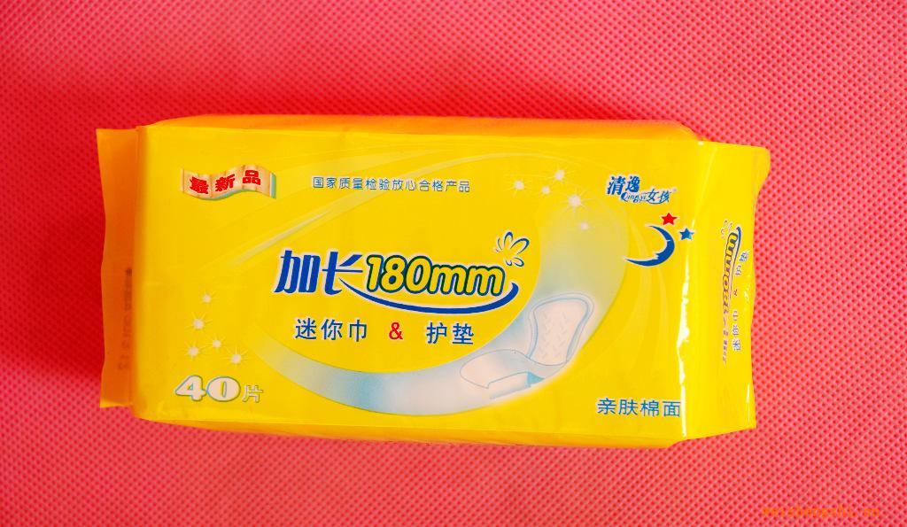 誠招代理批發加長180mm40片迷你巾護墊