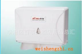 酒店專用掛壁式方形紙巾架環保便捷