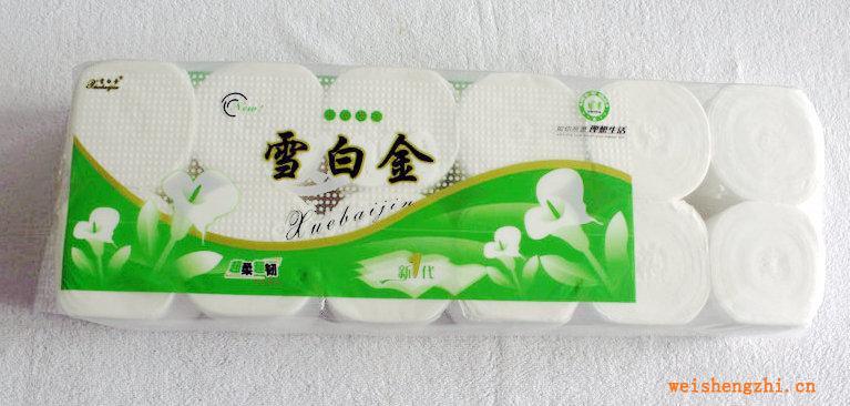 廠家批發衛生紙，實心生活用紙，雪白金255A可訂做