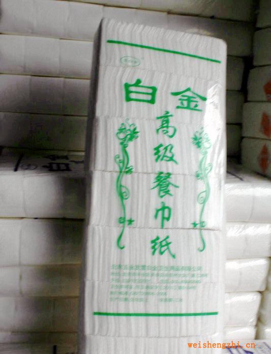 餐巾紙批發，細龍紋綠花邊，雪白金高級餐巾紙，廠家直銷，可定做