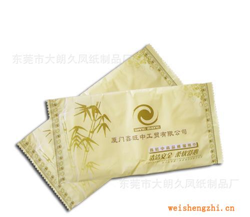 【廠家直銷】一次性濕巾單片包裝酒店濕巾酒店一次性濕巾，